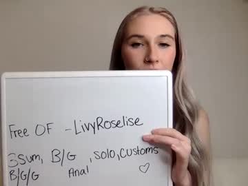 girl Sex Cam Shows with livyroselise